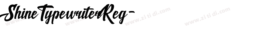 ShineTypewriter Reg字体转换